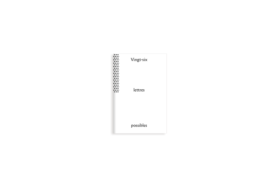 Vingt-six lettres possibles - Dumpling Books